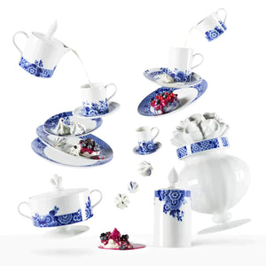 Vista Alegre Blue Ming Dessert Plates, Set of 4