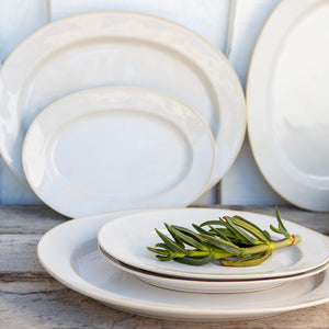 Costa Nova Beja White Cream 5 Piece Place Setting