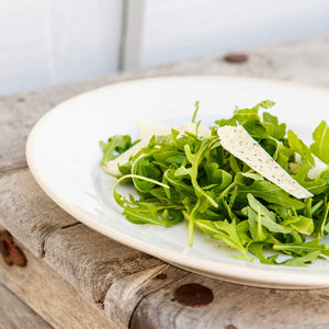 Costa Nova Beja 9" White Cream Salad/Dessert Plate Set