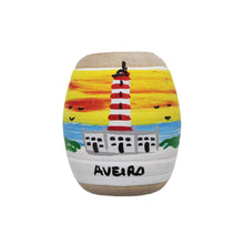 Load image into Gallery viewer, Hand Painted Wooden Made in Portugal City of Aveiro Barrica Magnet
