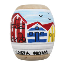 Load image into Gallery viewer, Hand Painted Wooden Made in Portugal Praia de Costa Nova Barrica Magnet
