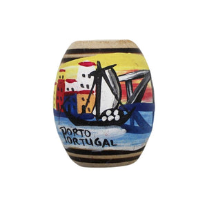 Hand Painted Wooden Made in Portugal City of Porto Barrica Magnet