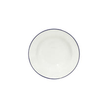 Load image into Gallery viewer, Costa Nova Beja 8&quot; White Blue Soup/Pasta Plate Set
