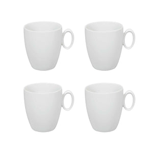 Vista Alegre Broadway White Mug, Set of 4
