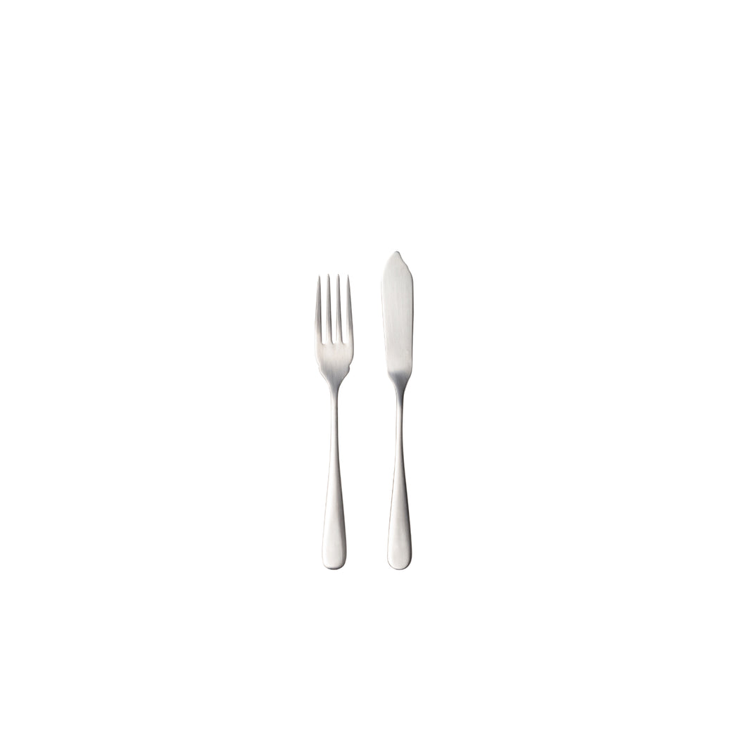 Casafina Pacifica Vintage Brushed Flatware 12 pc. Fish Set