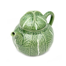 Load image into Gallery viewer, Bordallo Pinheiro Cabbage Tea Pot
