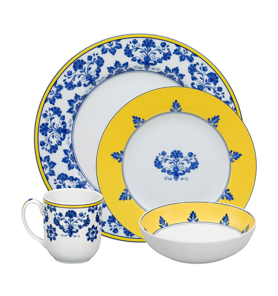 Vista Alegre Porcelain Castelo Branco 4 Piece Dinnerware Set
