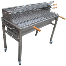 Load image into Gallery viewer, Charcoal Grill Aisi 304 Stainless Steel Handmade In Portugal 120/240 Volts Motor

