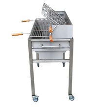 Load image into Gallery viewer, Charcoal Grill Aisi 304 Stainless Steel Handmade In Portugal 120/240 Volts Motor
