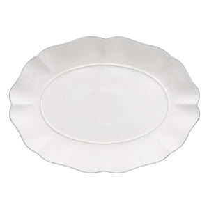 Costa Nova Rosa 12.25" White Oval Platter