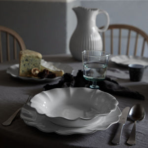 Costa Nova Rosa 11.25" White Dinner Plate Set