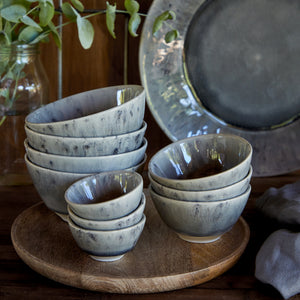 Costa Nova Madeira 5" Grey Fruit Bowl Set