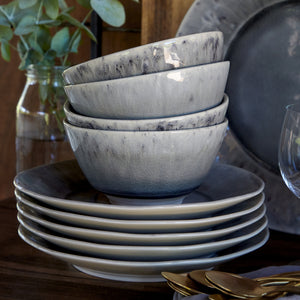 Costa Nova Madeira 6" Grey Soup/Cereal Bowl Set