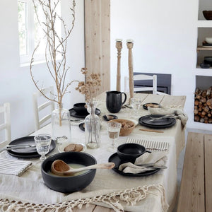 Casafina Pacifica 9" Seed Grey Soup/Pasta Bowl Set