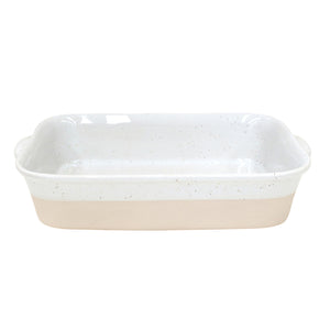Casafina Fattoria 14" White Rectangular Baker