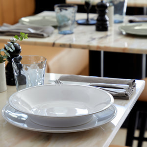 Costa Nova Friso 11" White Dinner Plate Set
