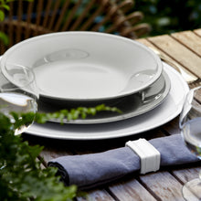 Load image into Gallery viewer, Costa Nova Friso 14&quot; White Charger Plate/Platter Set
