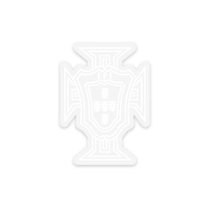 Portugal National Team Clear Sticker FPF Official Emblem, Set of 3