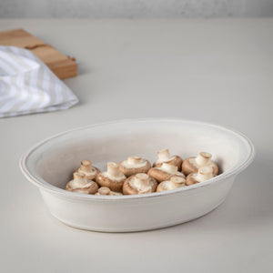 Casafina Fontana 16" White Oval Baker