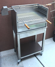 Load image into Gallery viewer, BBQ Charcoal Grill Aisi 304 Stainless Steel, Handmade in Portugal
