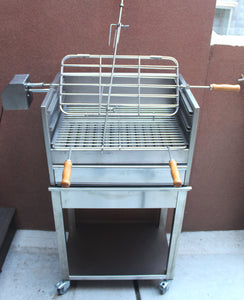 BBQ Charcoal Grill Aisi 304 Stainless Steel, Handmade in Portugal