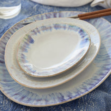 Load image into Gallery viewer, Costa Nova Brisa 11&quot; Ria Blue Oval Dinner Plate/Platter Set
