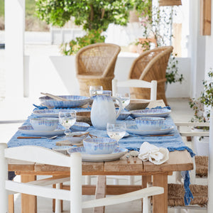 Costa Nova Brisa 6" Ria Blue Oval Bowl Set