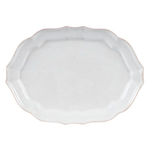 Casafina Impressions 18" White Oval Platter