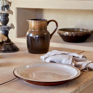 Casafina Poterie 10" Caramel Cream Dinner Plates Set