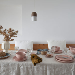 Costa Nova Livia 11" Mauve Rose Dinner Plate Set