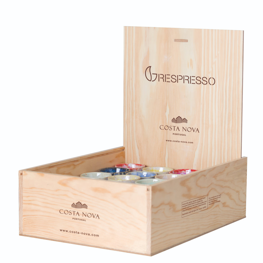 Costa Nova Grespresso Set of 40 Espresso Cups with Gift Box