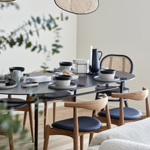 Load image into Gallery viewer, Costa Nova Nótos 7&quot; Latitude Black Round Plate Set
