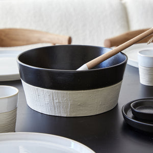 Costa Nova Nótos 10" Latitude Black Serving Bowl