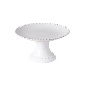 Costa Nova Pearl 9" White Footed Plate