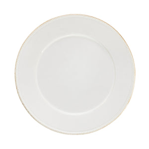 Costa Nova Luzia 13" Cloud White Round Charger Plate/Platter Set