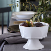 Load image into Gallery viewer, Costa Nova Luzia 6&quot; Cloud White Footed Bowl Set
