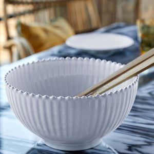 Costa Nova Pearl 11" White Serving Bowl