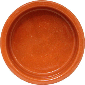 Set of 4 Portuguese Pottery Creme Brulee Dish Glazed Terracotta Clay