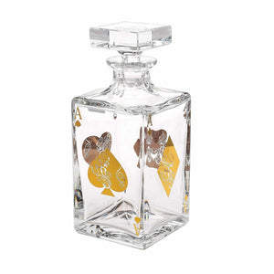 Vista Alegre Crystal Poker Whisky Decanter