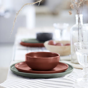 Casafina Pacifica 9" Cayenne Salad Plate Set