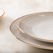 Load image into Gallery viewer, Casafina Taormina 11&quot; White Gold Dinner Plate Set
