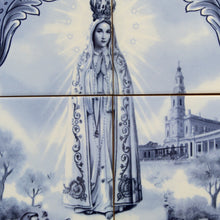 Load image into Gallery viewer, Our Lady of Fatima Apparition Portuguese Ceramic Tile Art Wall Panel Mural Decor
