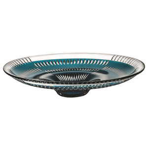 Vista Alegre Crystal Catherine Wheel Case with Doublé Green Centerpiece