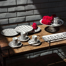 Load image into Gallery viewer, Vista Alegre Portuguese Cobblestone Cake Stand
